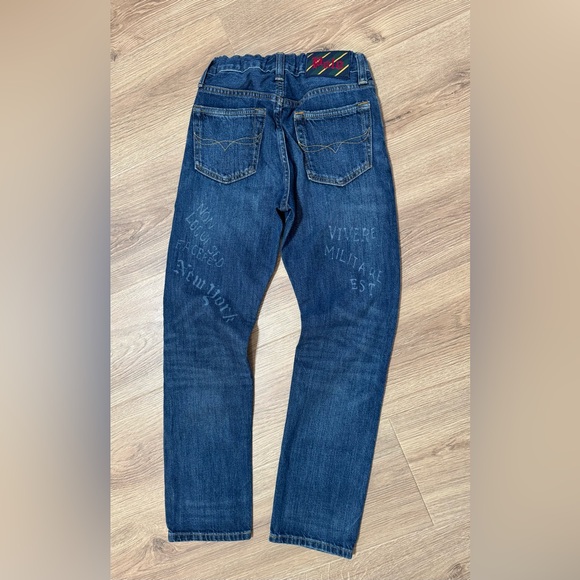 Polo Ralph‎ Lauren Boys Jeans Sullivan Boy’s Sz 10 Slim Denim Patchwork EUC - Picture 5 of 7